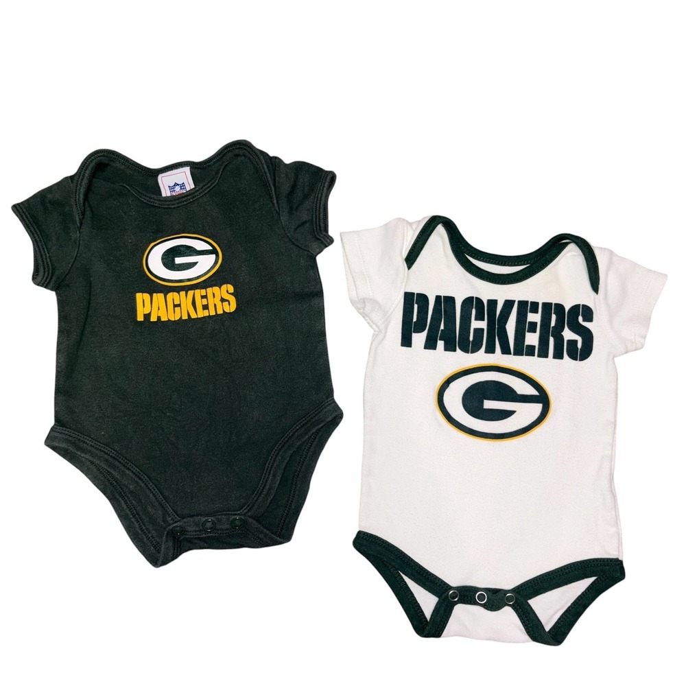 NFL Green Bay Packers Baby 0-3 Months One Piece Set of 2